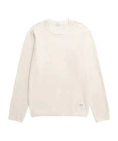 Norse Projects Crew Neck Long-sleeved T-shirt In White