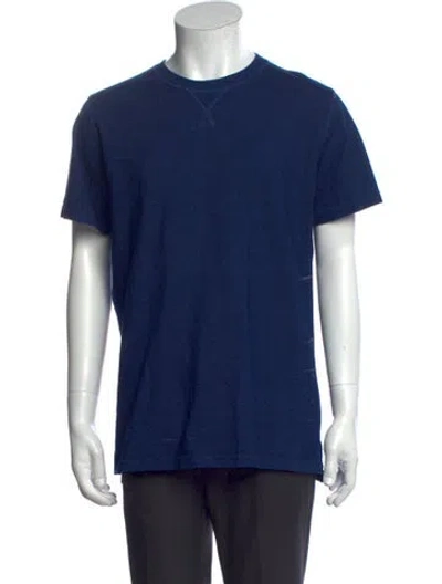 Pre-owned Norse Projects Crew Neck Short Sleeve T-shirt In Blue