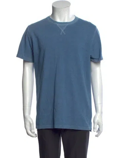 Pre-owned Norse Projects Crew Neck Short Sleeve T-shirt In Blue