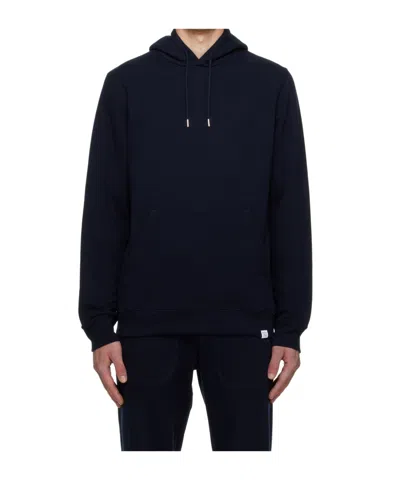 Norse Projects Drawstring Hooded Hoodie In Black