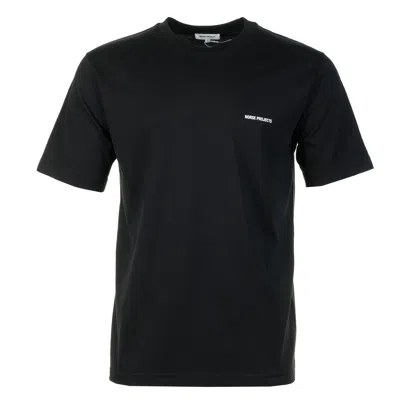 Norse Projects Dyrehaven Organic Logo Print T Shirt Black