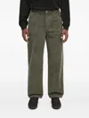 Norse Projects Elastic-waist Corduroy Trousers In Green
