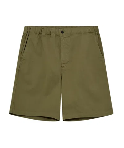 Norse Projects Elastic Waist Shorts In Green