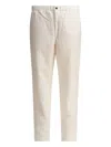 Norse Projects White Ezra Relaxed Cotton Linen Trousers In White