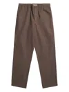 Norse Projects Elasticated-waist Trousers In Brown