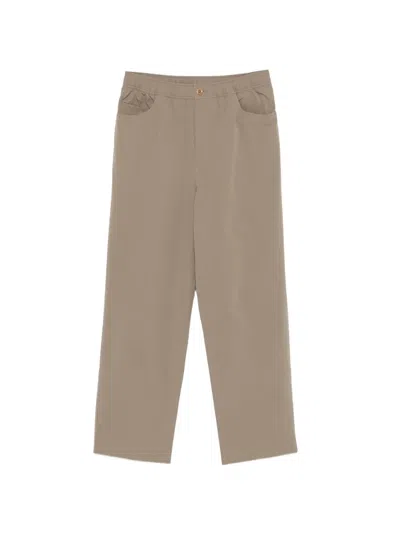 Norse Projects Elasticated-waist Trousers In Brown