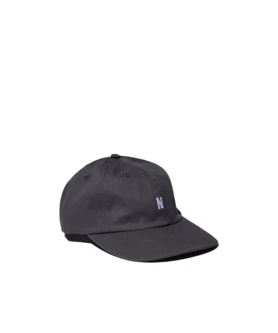 Norse Projects Embroidered Logo Baseball Cap In Black