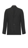 Norse Projects Emil Cordura Tech Wool Blazer In Charcoal Melange