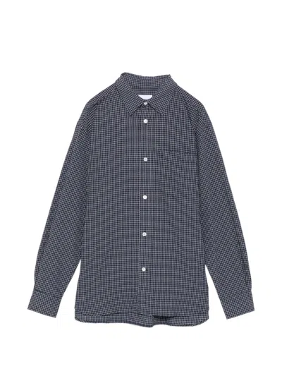 Norse Projects Espevil Check Oversized Shirt In Blue