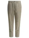 Norse Projects Ezra Relaxed Cotton Linen Trouser Trousers Green In Green