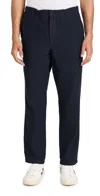 Norse Projects Ezra Relaxed Cotton Linen Trousers Dark Navy In Dark Navy