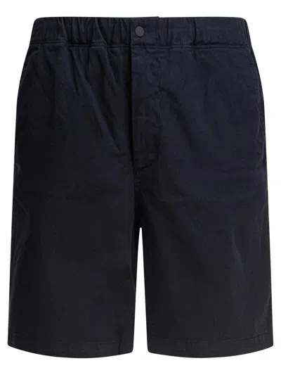 Norse Projects Ezra Relaxed Organic Stretch Twill Short In Blue