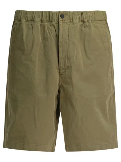 Norse Projects Ezra Relaxed Organic Stretch Twill Short In Green