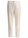 Norse Projects White Ezra Relaxed Cotton Linen Trousers In White