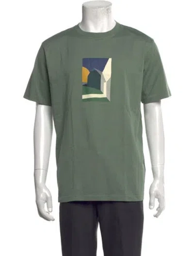 Pre-owned Norse Projects Graphic Print Crew Neck T-shirt In Green