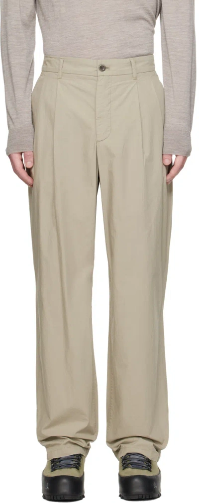 Norse Projects Gray Benn Trousers In Clay