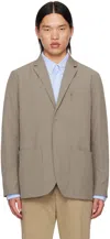 Norse Projects Gray Emil Travel Light Blazer In Concrete Grey