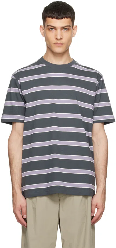Norse Projects Gray Johannes T-shirt In Battleship Grey