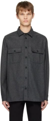 Norse Projects Gray Silas Shirt In Black