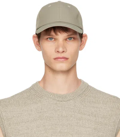 Norse Projects Gray Travel Light Cap In Brown