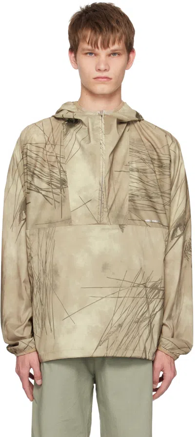 Norse Projects Herluf Lightweight Printed Anorak In Khaki