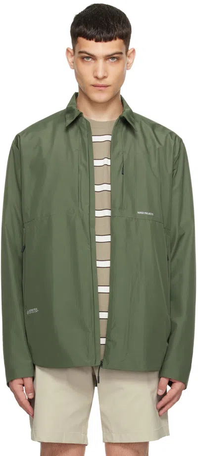 Norse Projects Green Jens Jacket In Spruce Green
