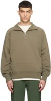 Norse Projects Green Marten Sweater In Sediment Green