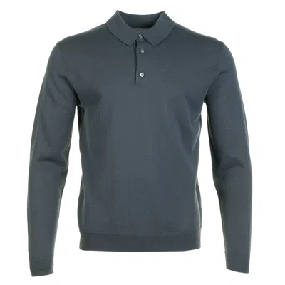 Norse Projects Gudme Cotton Paper Polo Dark Navy Graphite In Blue