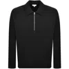 Norse Projects Half Zip Sweatshirt Black In Black