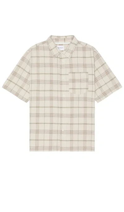 NORSE PROJECTS IVAN RELAXED TEXTURED CHECK SHORT SLEEVE SHIRT