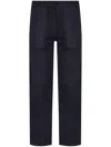 Norse Projects High-rise Straigh-leg Trousers In 黑色