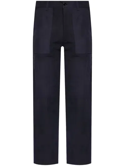 Norse Projects High-rise Straigh-leg Trousers In 黑色