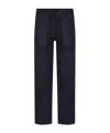 Norse Projects High-rise Straigh-leg Trousers In Black