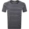 Norse Projects Holger Sailor Stripe T Shirt Navy
