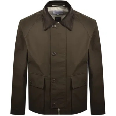 Norse Projects Holmen Wax Raglan Jacket Brown