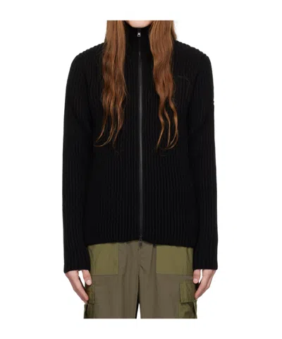 Norse Projects Hybrid Rib Zipper Sweater In Black