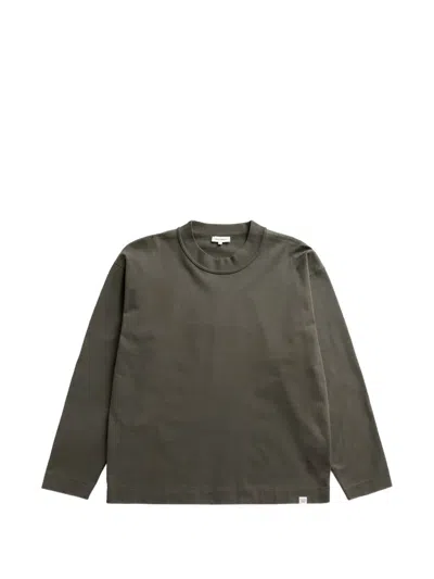 Norse Projects Isefjord Long-sleeved T-shirt In Green