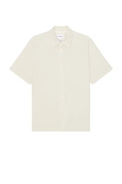 Norse Projects Rollo Cotton Linen Shirt In White