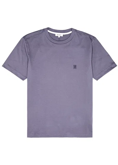 Norse Projects Johannes Cotton T-shirt In Purple