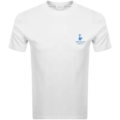 Norse Projects Johannes Lakes Print T Shirt White