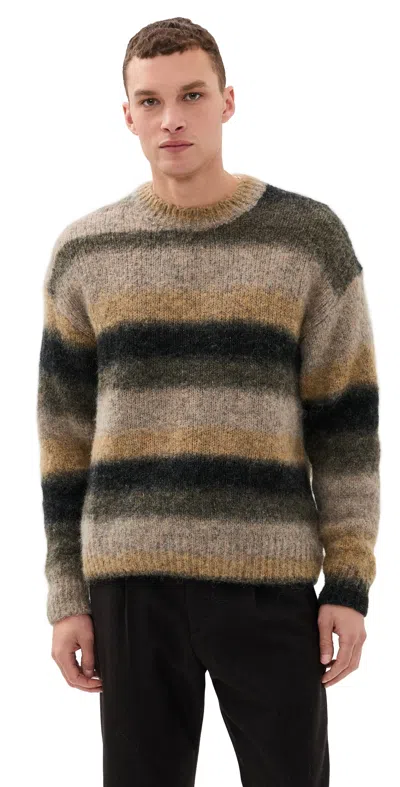 Norse Projects Jonas Gradient Alpaca Sweater Utility Khaki In Multi