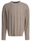 Norse Projects Jonas Cotton Cashmere Sweater Knitwear Beige In Gray