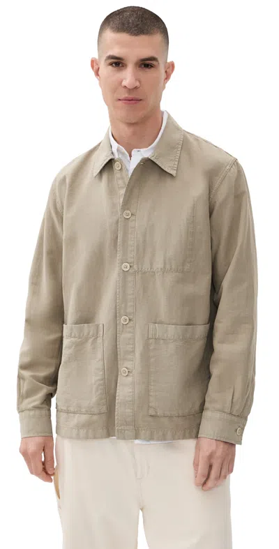 Norse Projects Julian Cotton Linen Overshirt Clay In Brown