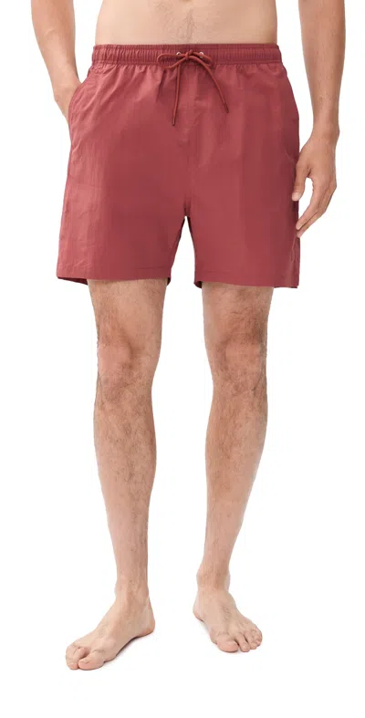 Norse Projects Kattegat Swim Shorts 4.75 Cowhide In Brown