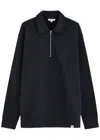 Norse Projects Ketel Half-zip Cotton Sweatshirt In Navy