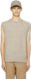 Norse Projects Khaki Manfred Vest In Sediment Green