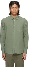 Norse Projects Khaki Osvald Shirt In 0972 Mid Khaki