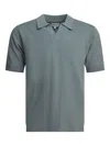 Norse Projects Leif Cotton Linen Polo Polo Shirts Blue In Gray