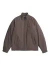 Norse Projects Korso Zip-front Quilted Jacket In Gray