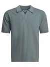 Norse Projects Leif Cotton Linen Polo Polo Shirts Blue